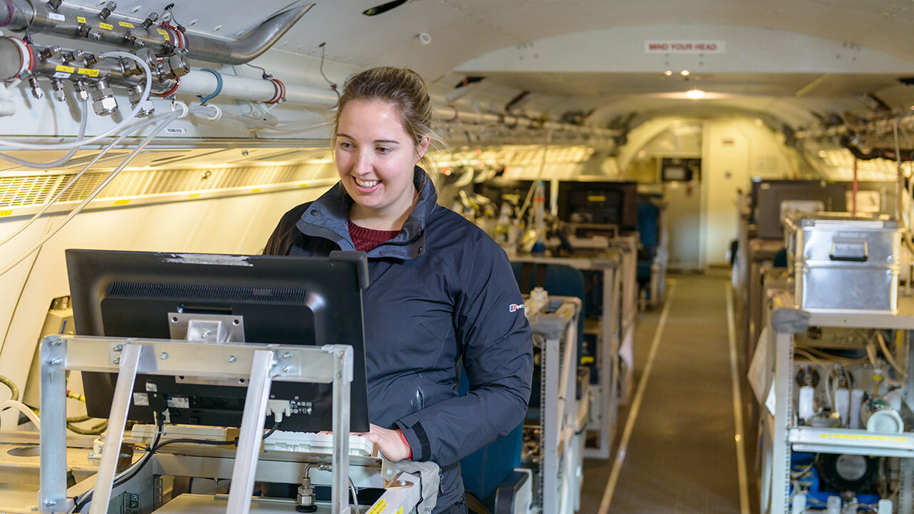 Image 3: Inside the FAAM aircraft. Credit: NCAS 